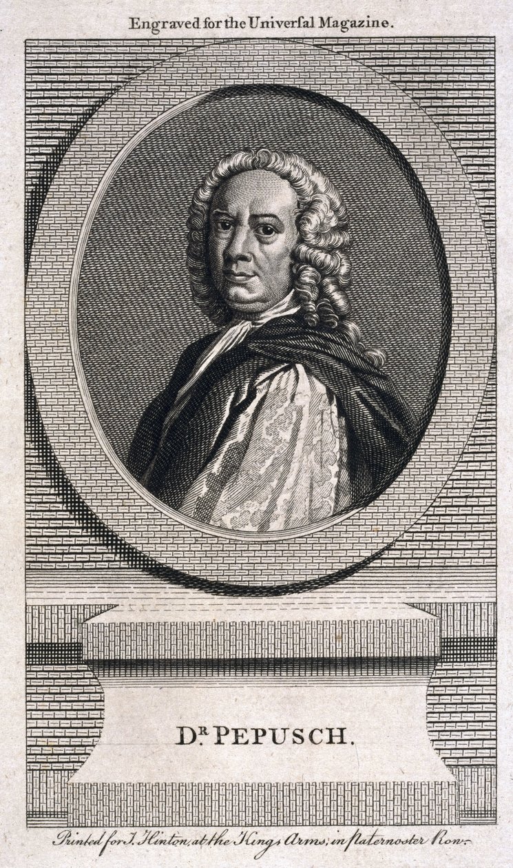 Johann Christoph Pepusch, compositor y teórico musical alemán, c. 1725 de Unbekannt