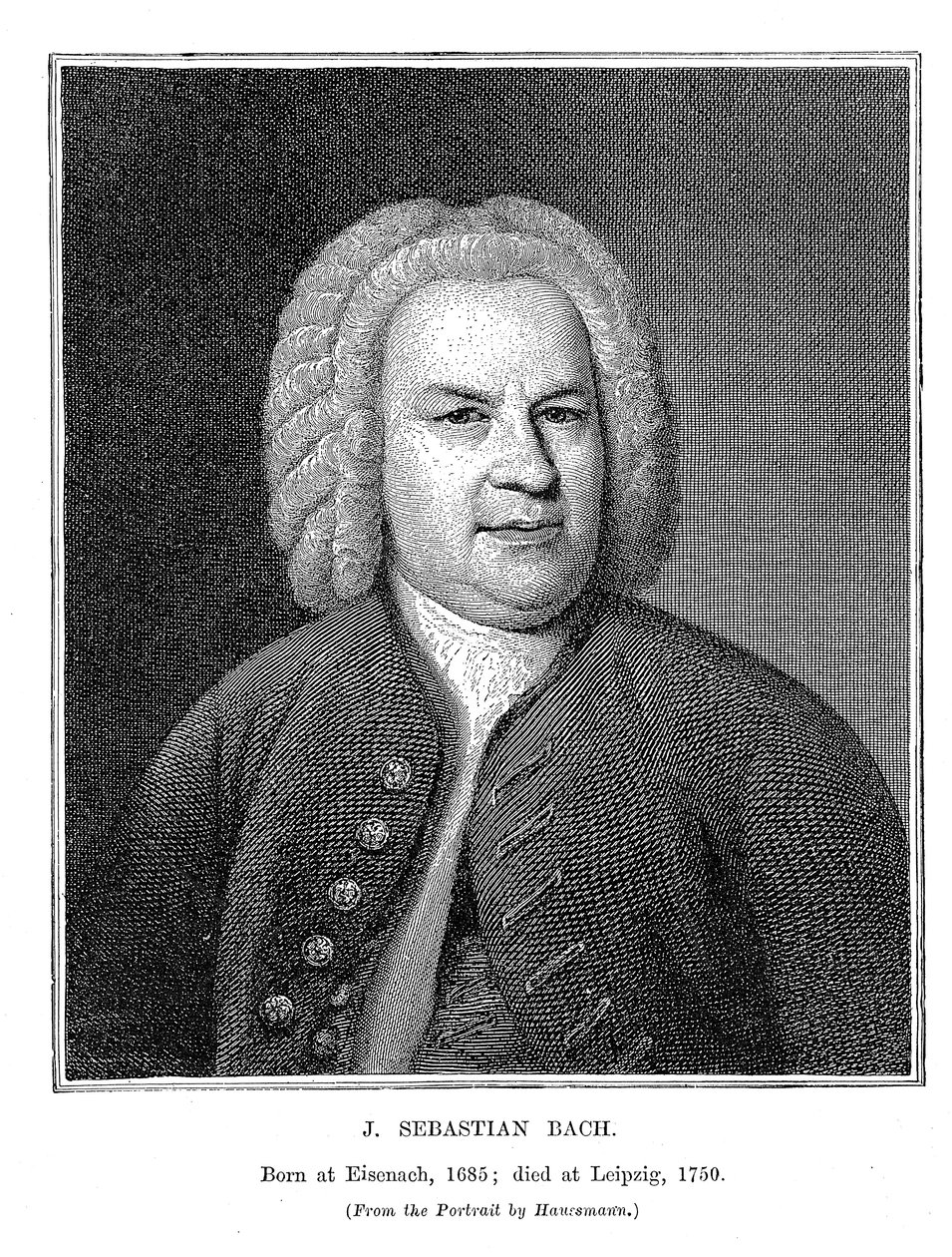 Johann Sebastian Bach 1685-1750, compositor y organista alemán, 1746 de Unbekannt