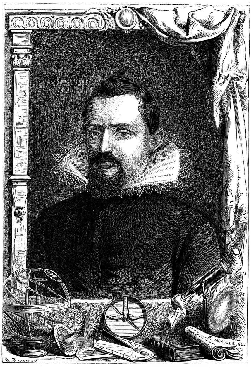 Johannes Kepler, astrónomo alemán, c. 1600, c. 1870 de Unbekannt