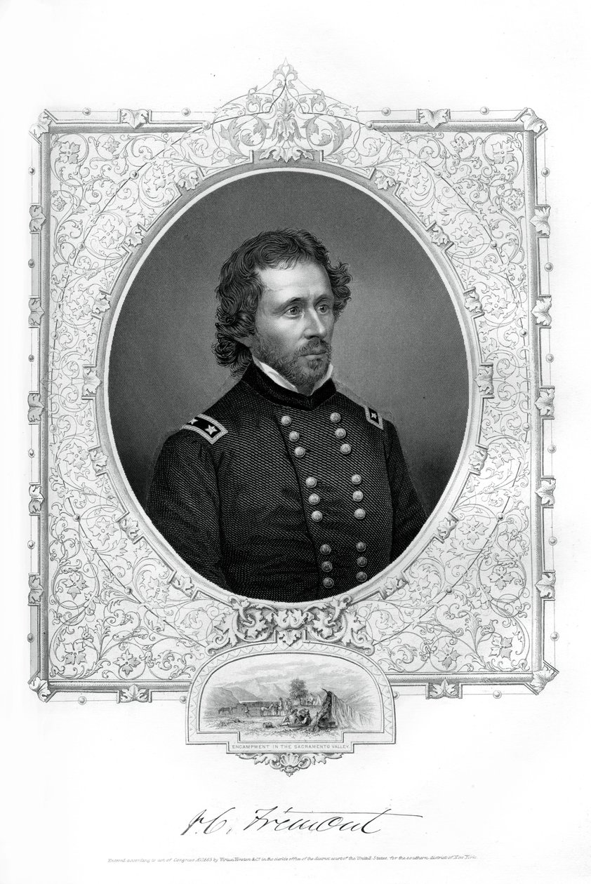 John C. Fremont, soldado, explorador y candidato presidencial estadounidense, 1862-1867 de Unbekannt