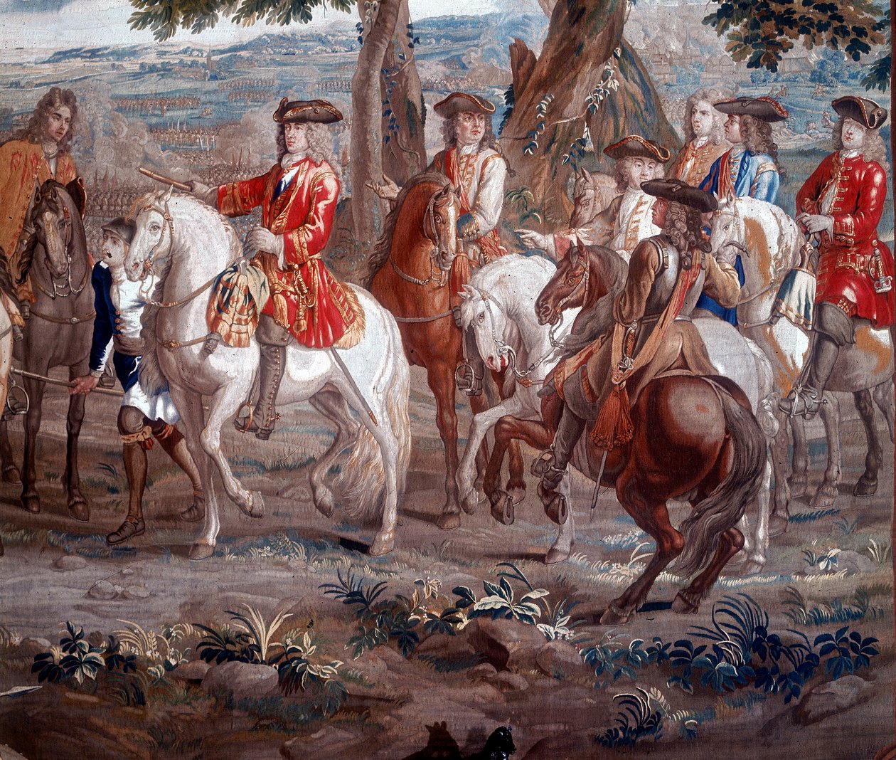 John Churchill, Duque de Marlborough 1650-1722, soldado inglés, en la Batalla de Blenheim, 1704 de Unbekannt