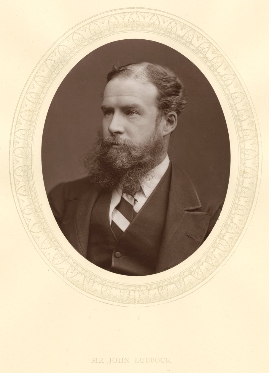 John Lubbock, primer Barón Avebury, banquero, arqueólogo, naturalista y político inglés, c. 1880 de Unbekannt