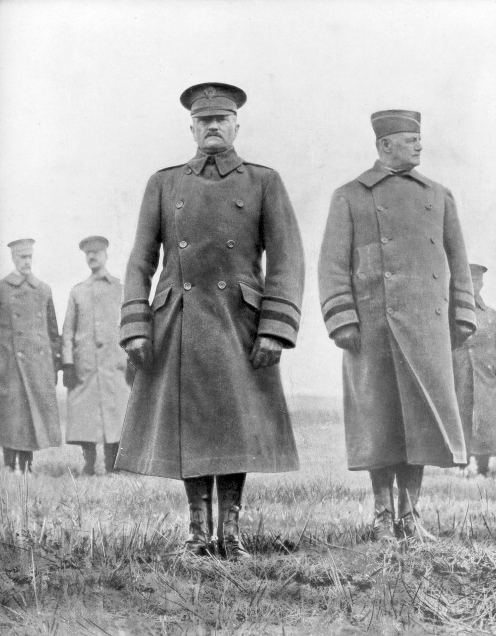 John Pershing y Hunter Liggett, generales estadounidenses de la Primera Guerra Mundial, marzo de 1918 de Unbekannt