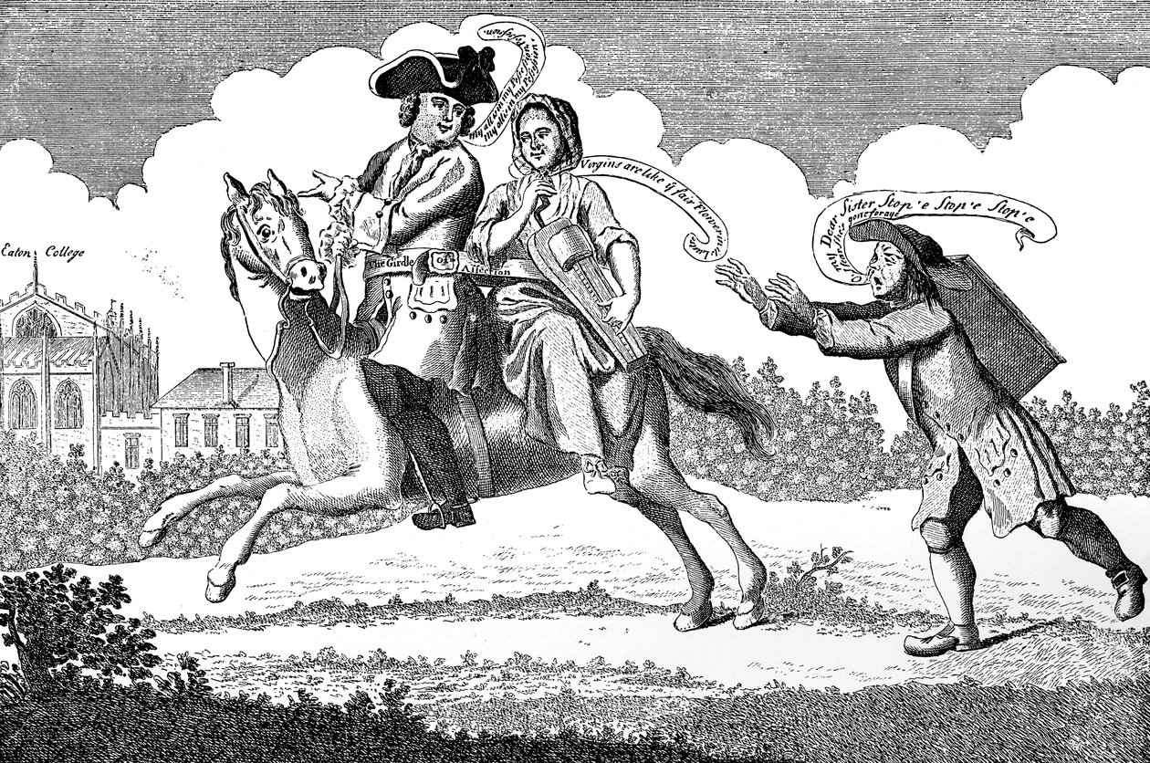 Juan de Gante montado, o, Marte en su viaje..., 1747 de Unbekannt