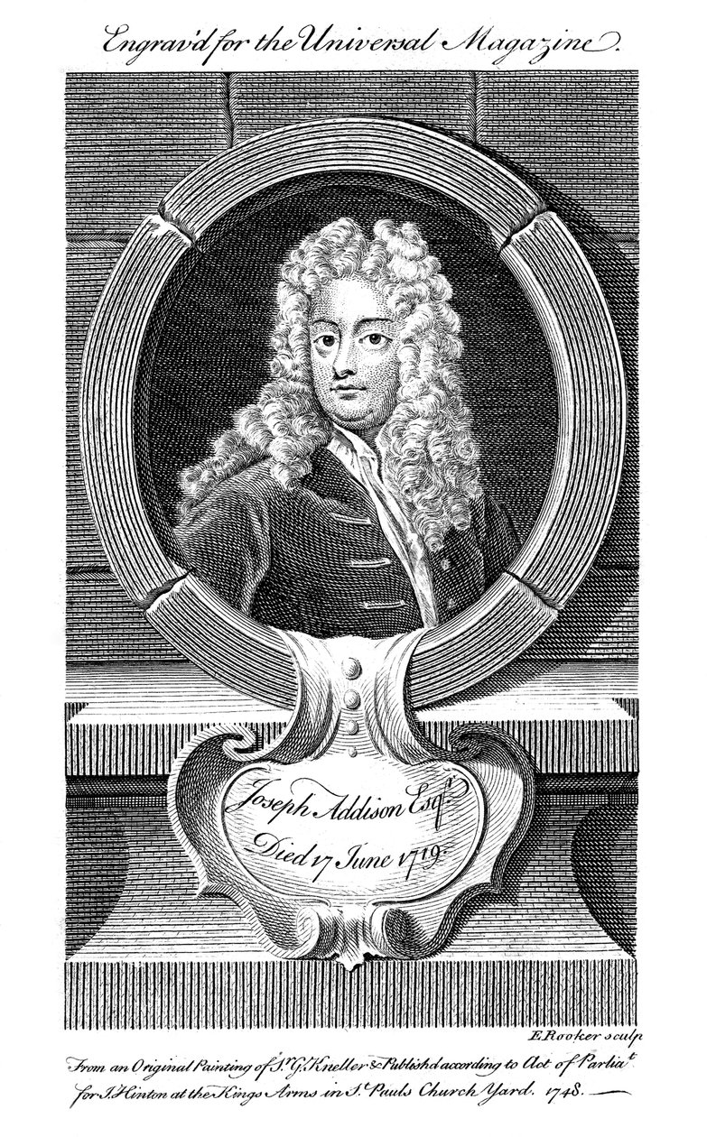 Joseph Addison, político y escritor inglés, siglo XIX de Unbekannt