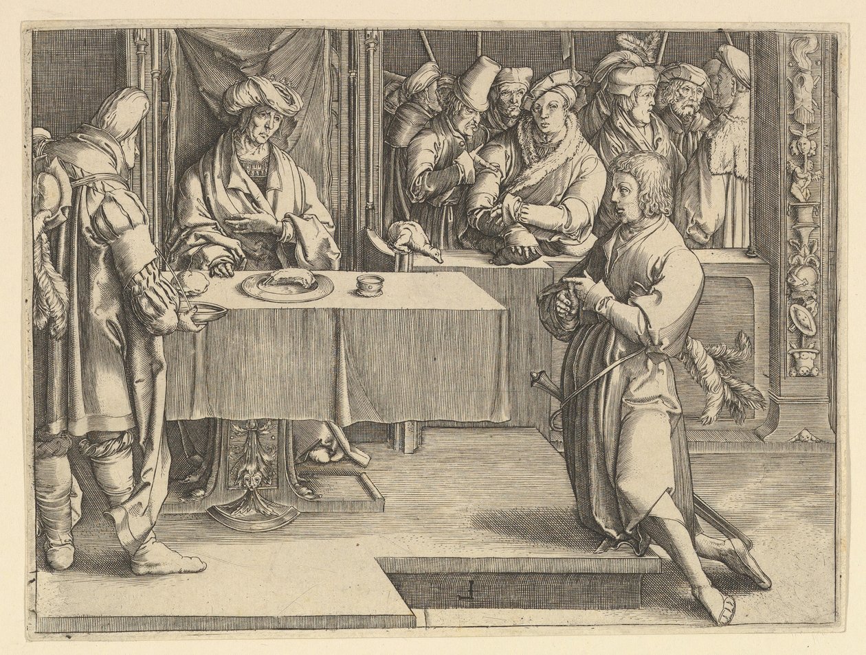 José interpretando los sueños del faraón copia, 1640-70 de Unbekannt