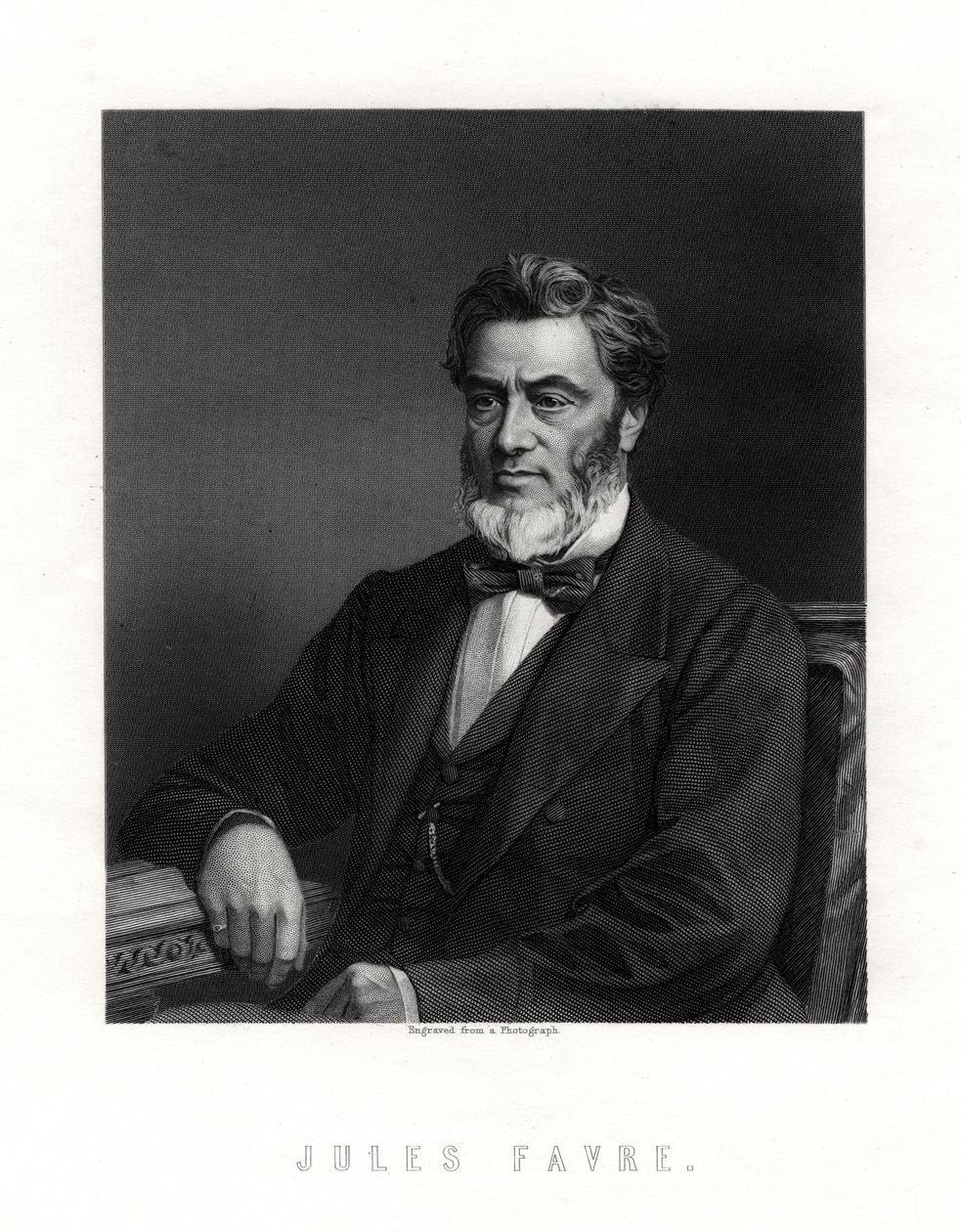 Jules Claude Gabriel Favre, estadista francés, siglo XIX de Unbekannt
