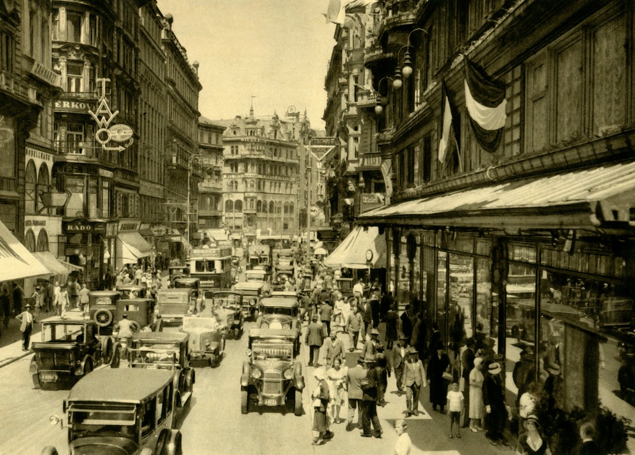 Kärntner Straße, Viena, Austria, c1935 de Unbekannt