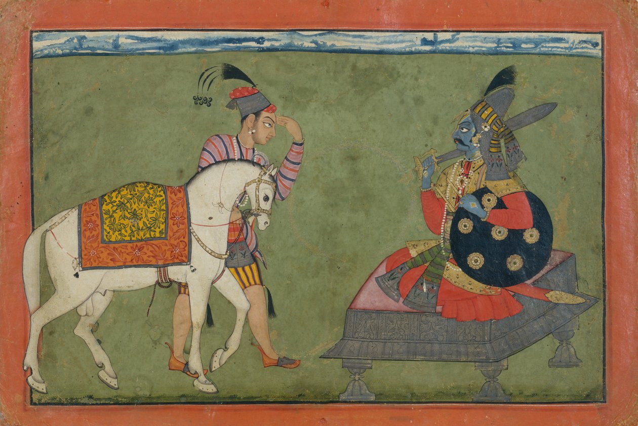 Kalki Avatar, la futura encarnación de Vishnu, ca. 1700-1710 de Unbekannt