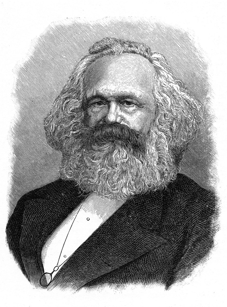 Karl Marx, teórico político, social y económico alemán del siglo XIX de Unbekannt
