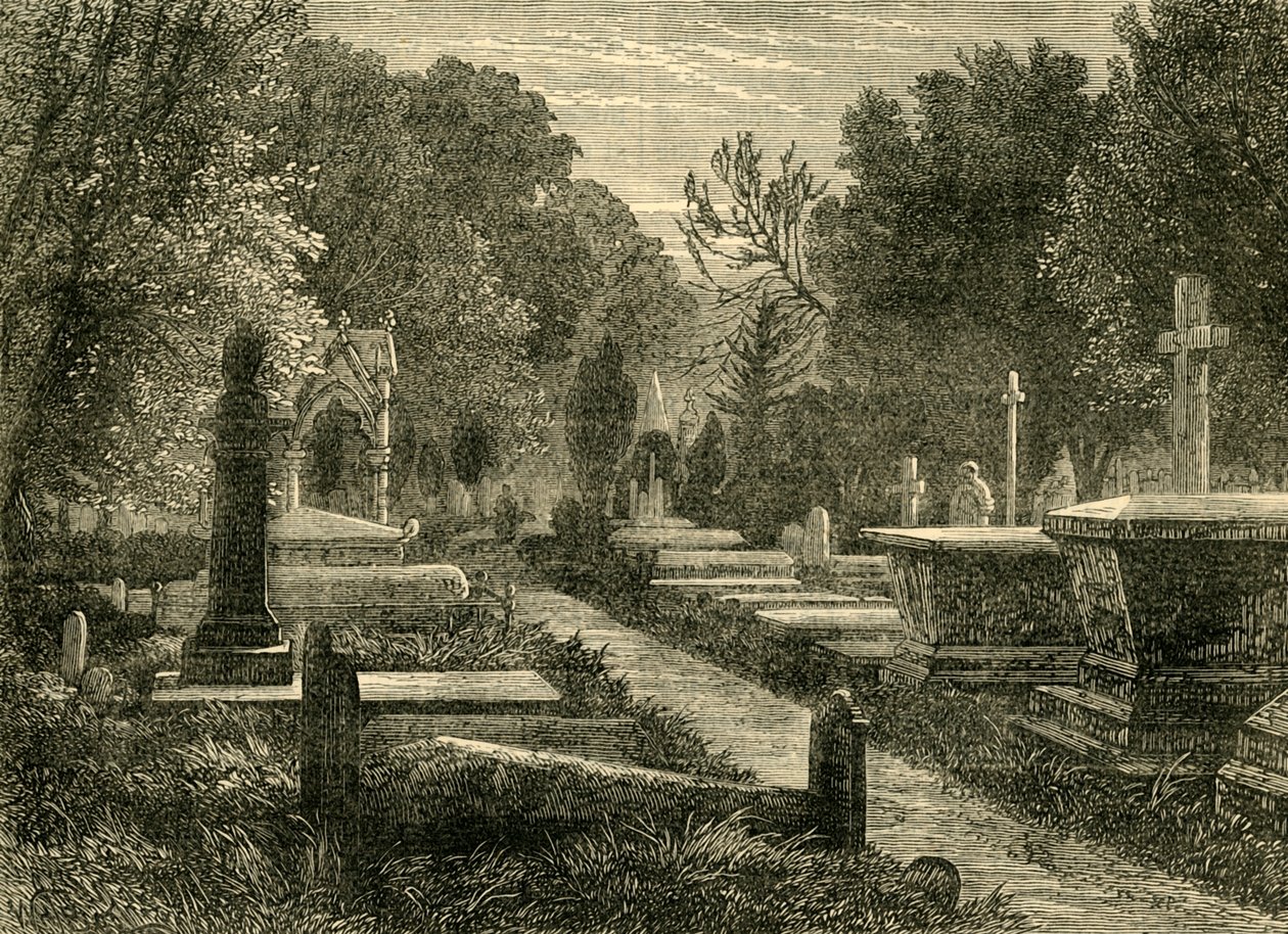 Cementerio de Kensal Green, c. 1876 de Unbekannt