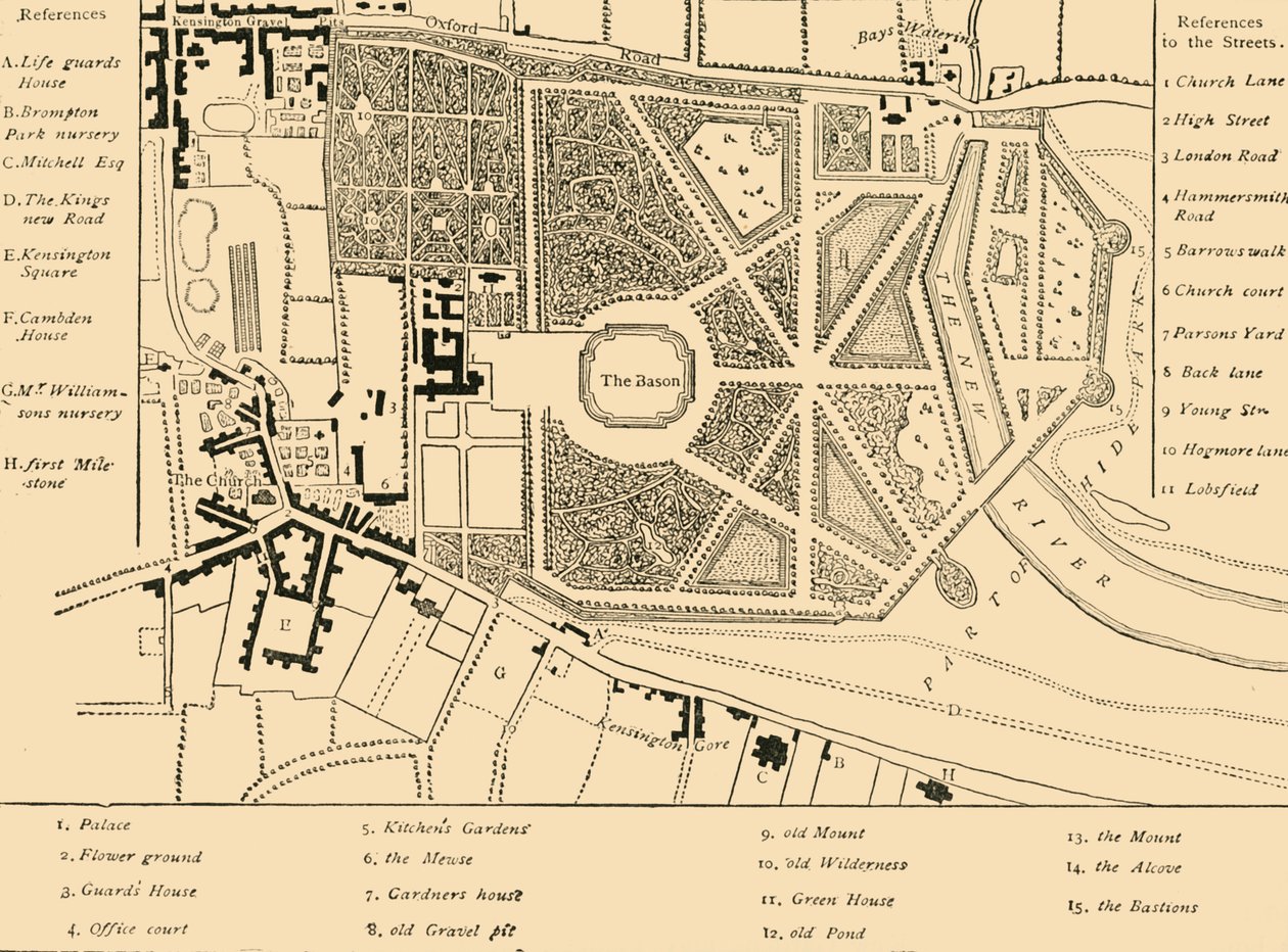 Kensington en 1764, c. 1876 de Unbekannt