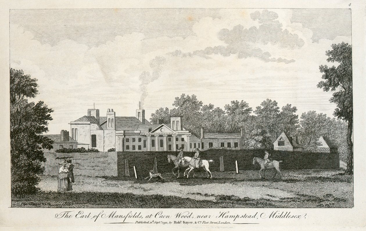 Kenwood House, Hampstead, Londres, 1792 de Unbekannt