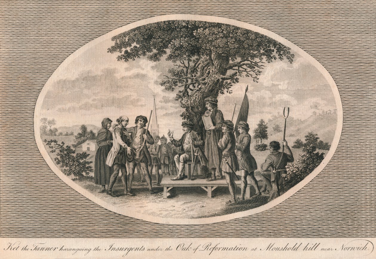 Rebelión de Kett, Norfolk, 1549, 1793 de Unbekannt