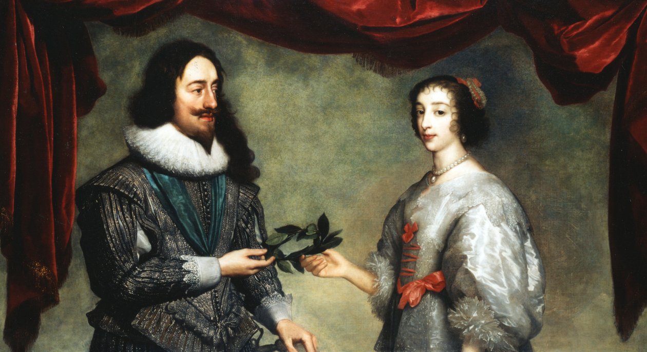 Rey Carlos I 1600-1649 y Reina Henrietta Maria 1609-1669 de Unbekannt