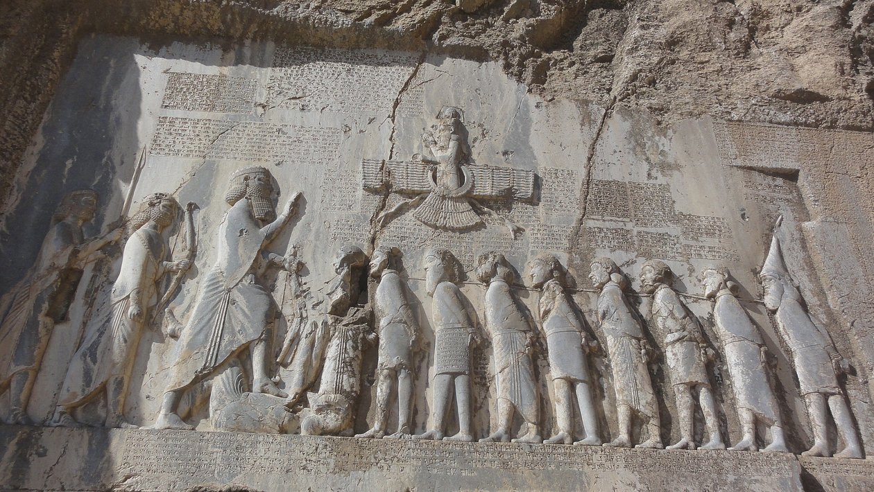 Rey Darío I y prisioneros, 521 a.C. de Unbekannt