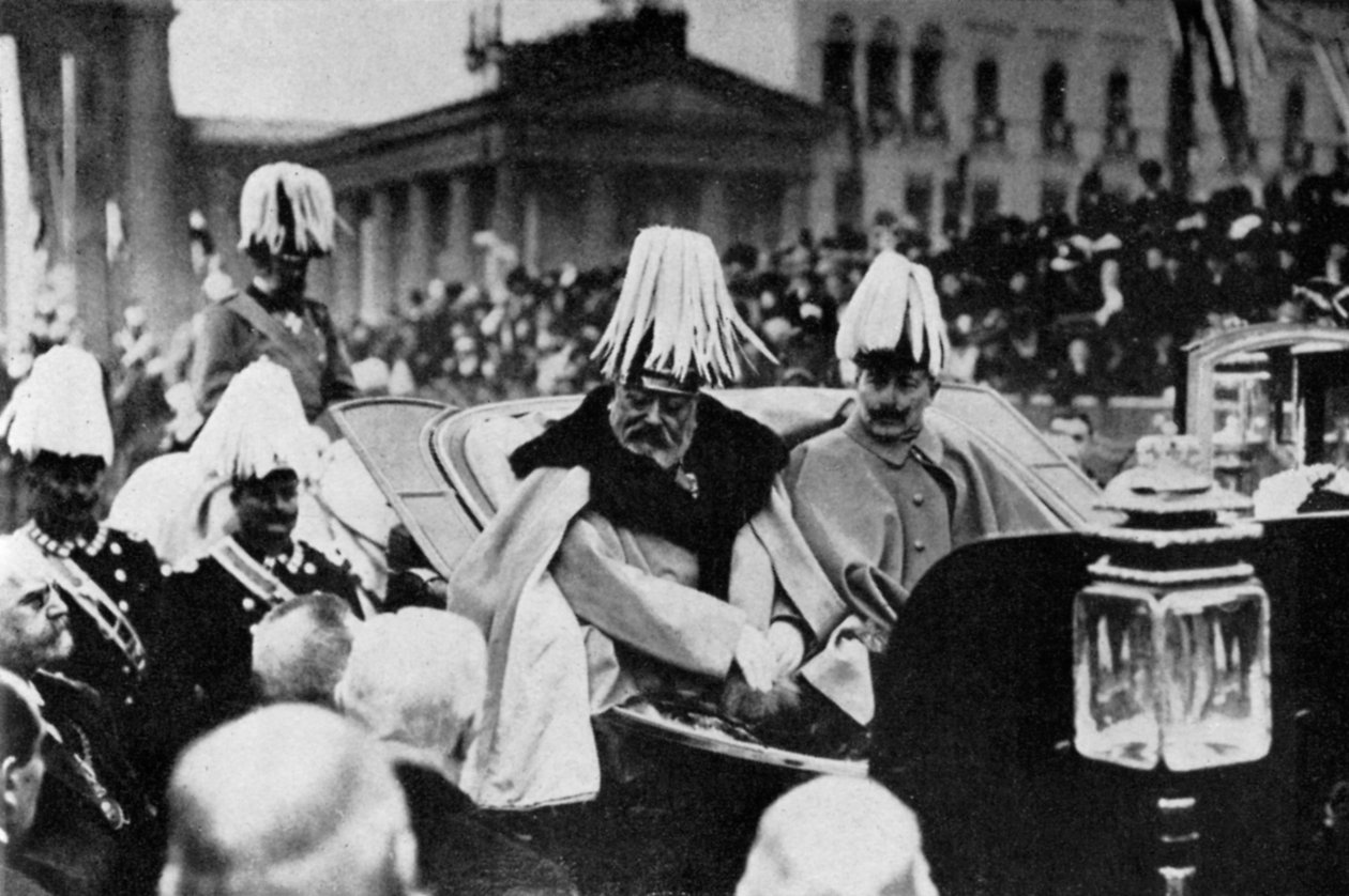 El Rey Eduardo VII y el Kaiser Guillermo II en Berlín, febrero de 1909 de Unbekannt