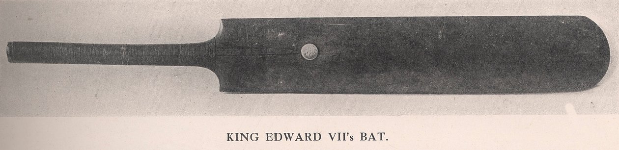 Bate de cricket del Rey Eduardo VII, 1912 de Unbekannt