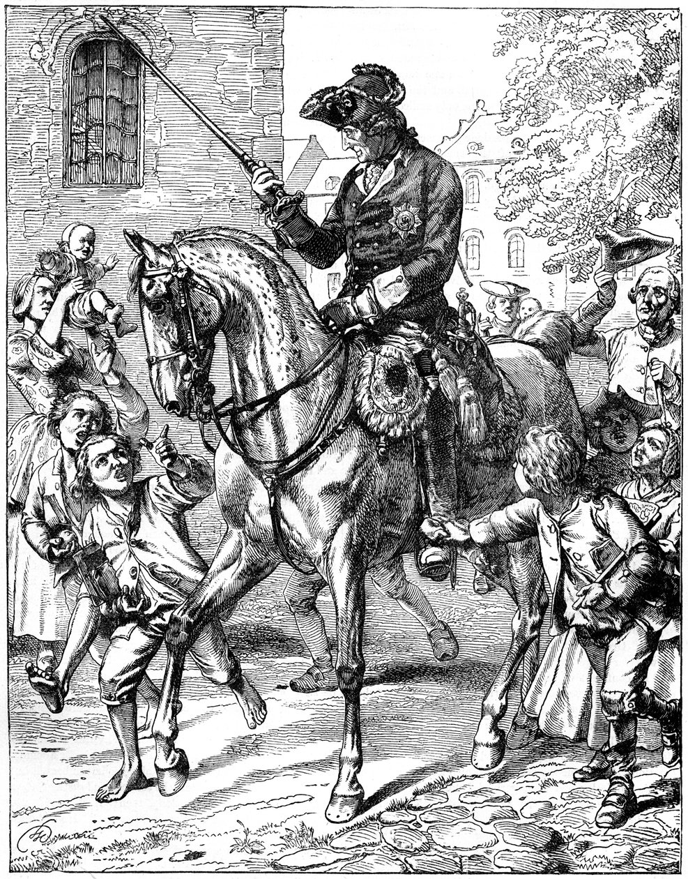 Rey Federico II de Prusia 1712-1786, siglo XIX de Unbekannt