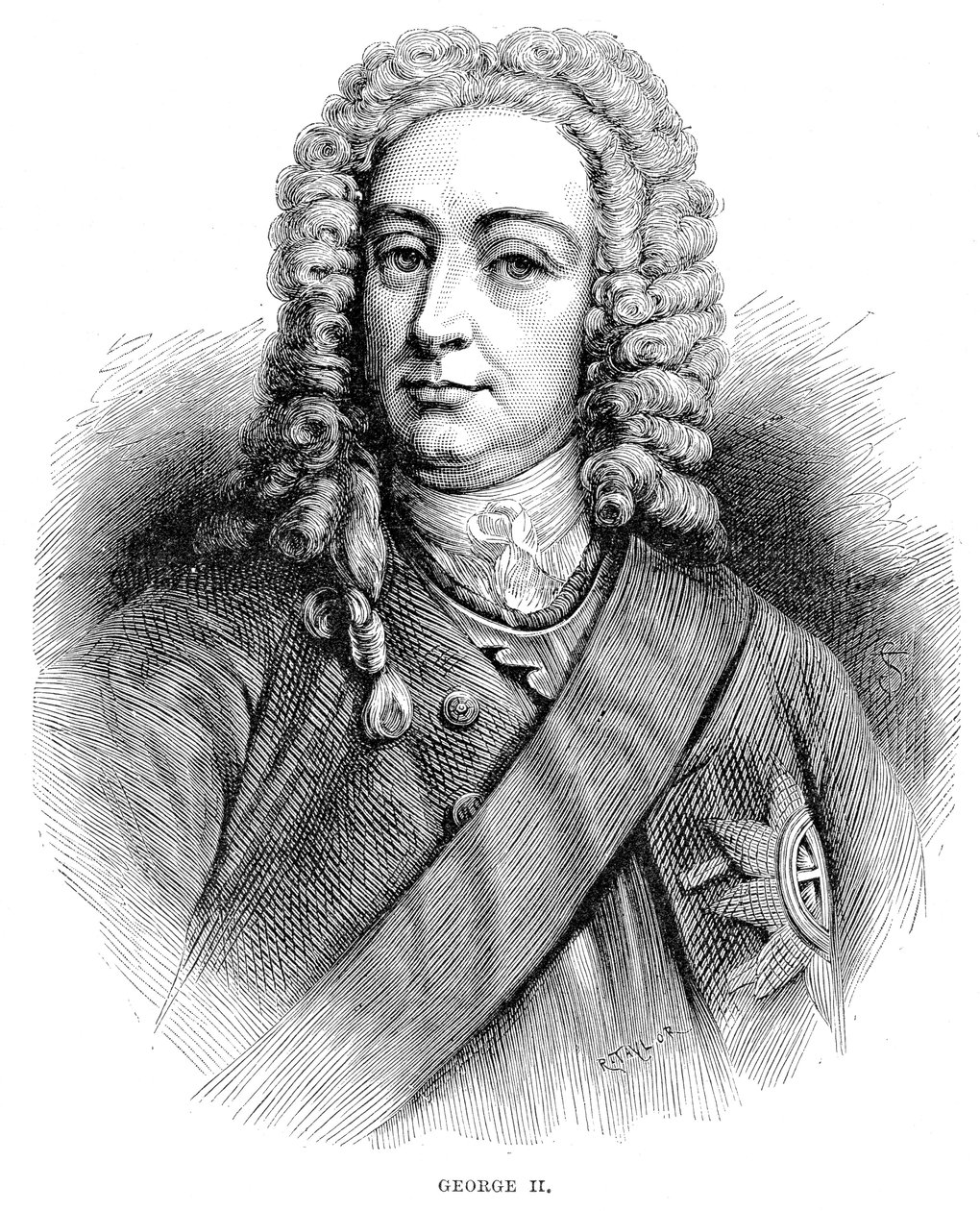 Rey Jorge II 1683-1760 Rey de Gran Bretaña e Irlanda y Elector de Hannover desde 1727 de Unbekannt
