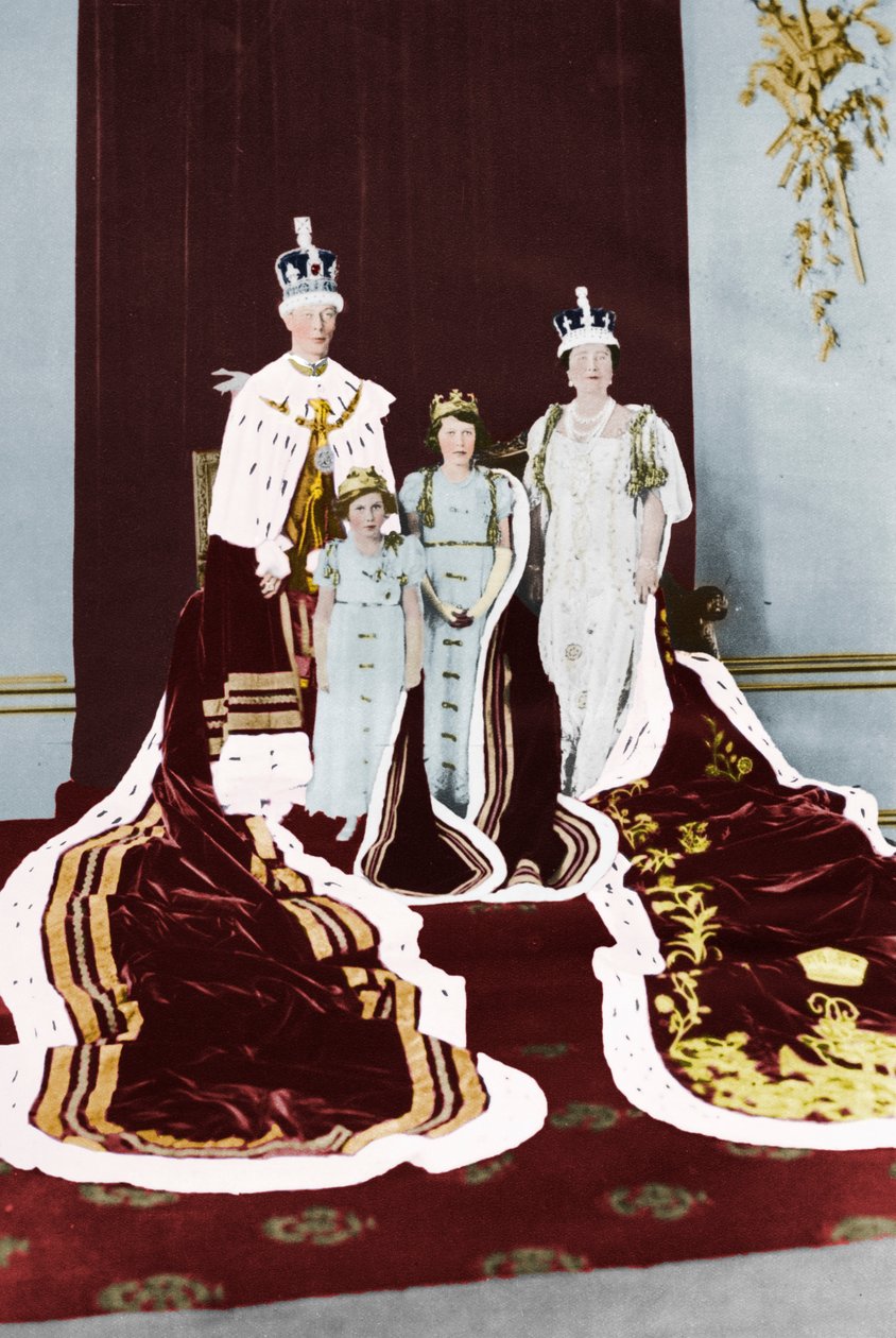 El Rey Jorge VI y la Reina Isabel en su Día de Coronación, 1937 de Unbekannt