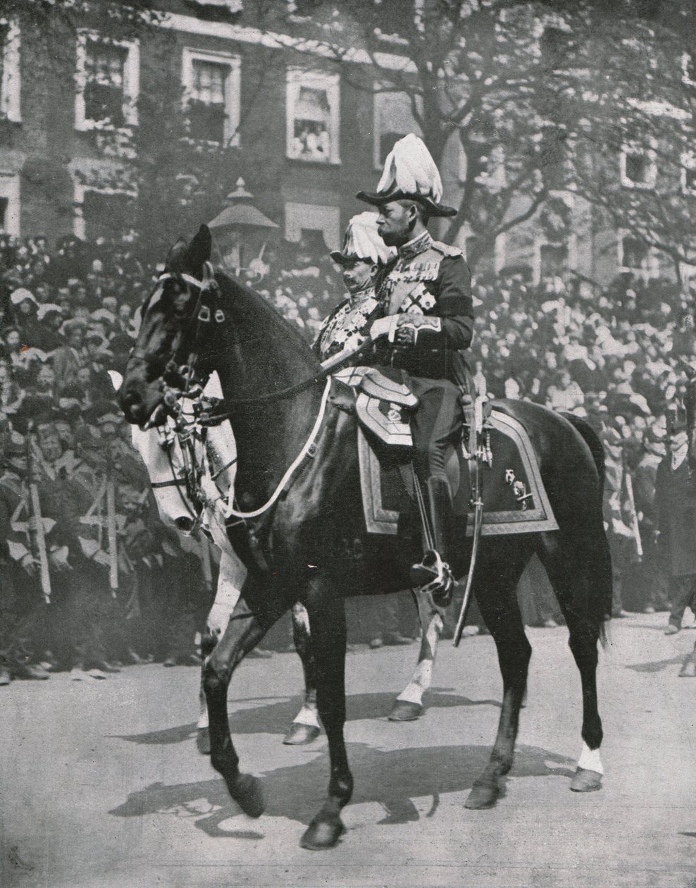 El rey Jorge V en el funeral de su padre el rey Eduardo VII, Londres, 20 de mayo de 1910 de Unbekannt
