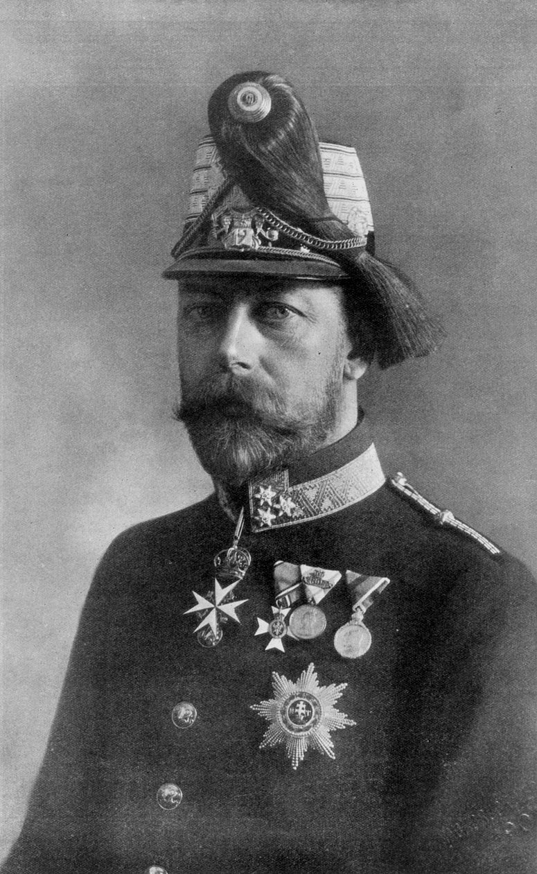 Rey Jorge V, en uniforme austriaco, 1910 de Unbekannt