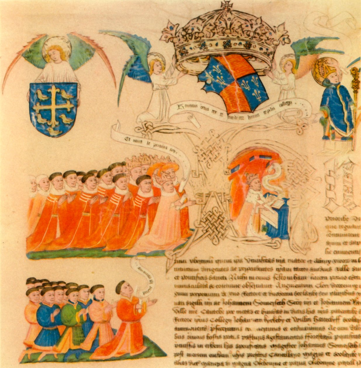 Rey Enrique VI con representantes de los Lores y Comunes, 1446, 1947 de Unbekannt