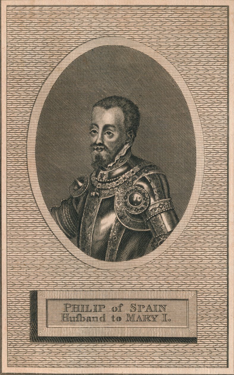 Rey Felipe II de España, esposo de la Reina María I, 1793 de Unbekannt