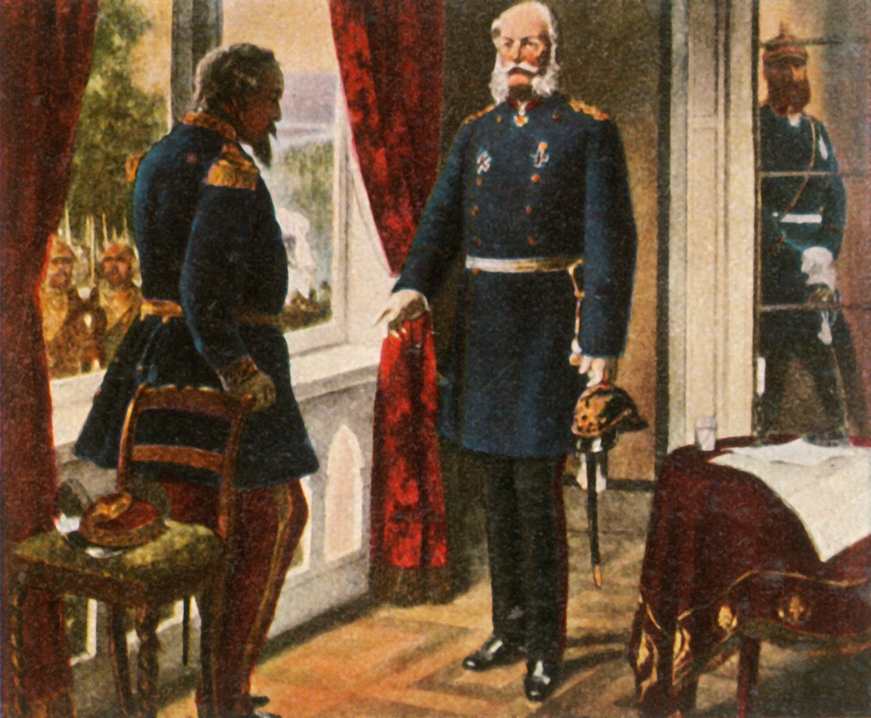 Rey Guillermo y Emperador Napoleón después de la Batalla de Sedán, 2 de septiembre de 1870, 1936 de Unbekannt