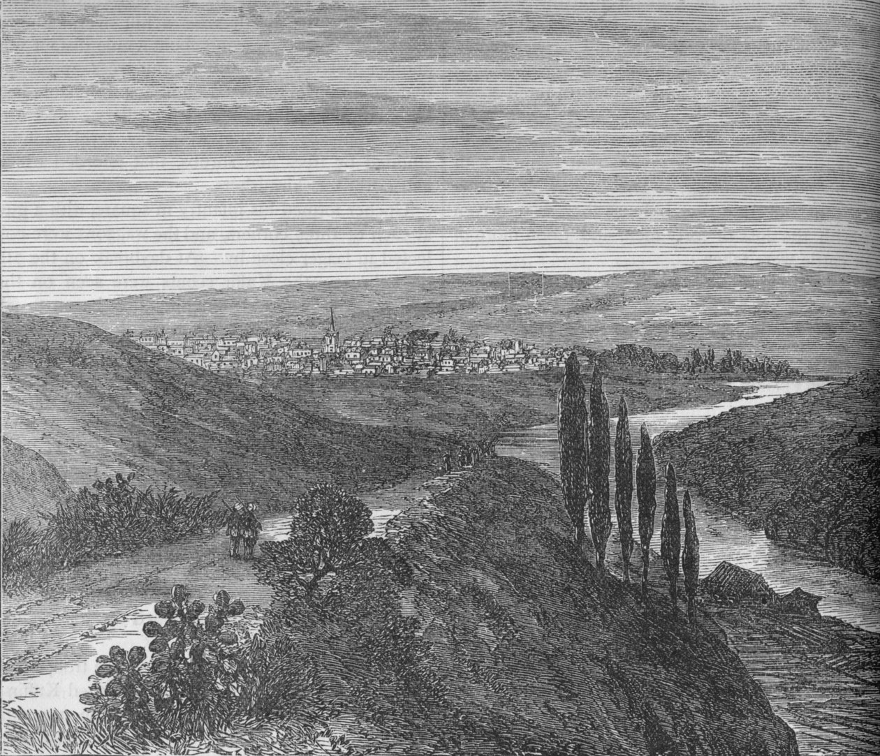 King Williams Town, desde cerca del Acueducto, c1880 de Unbekannt