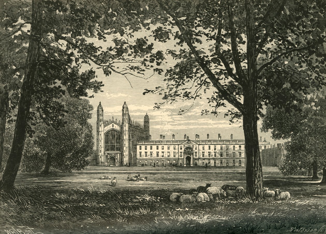 Kings College desde The Backs, 1898 de Unbekannt