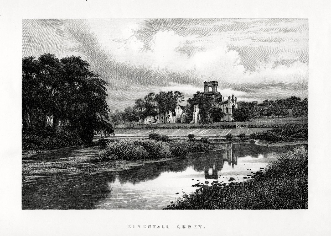 Abadía de Kirkstall, Leeds, Yorkshire, 1896 de Unbekannt