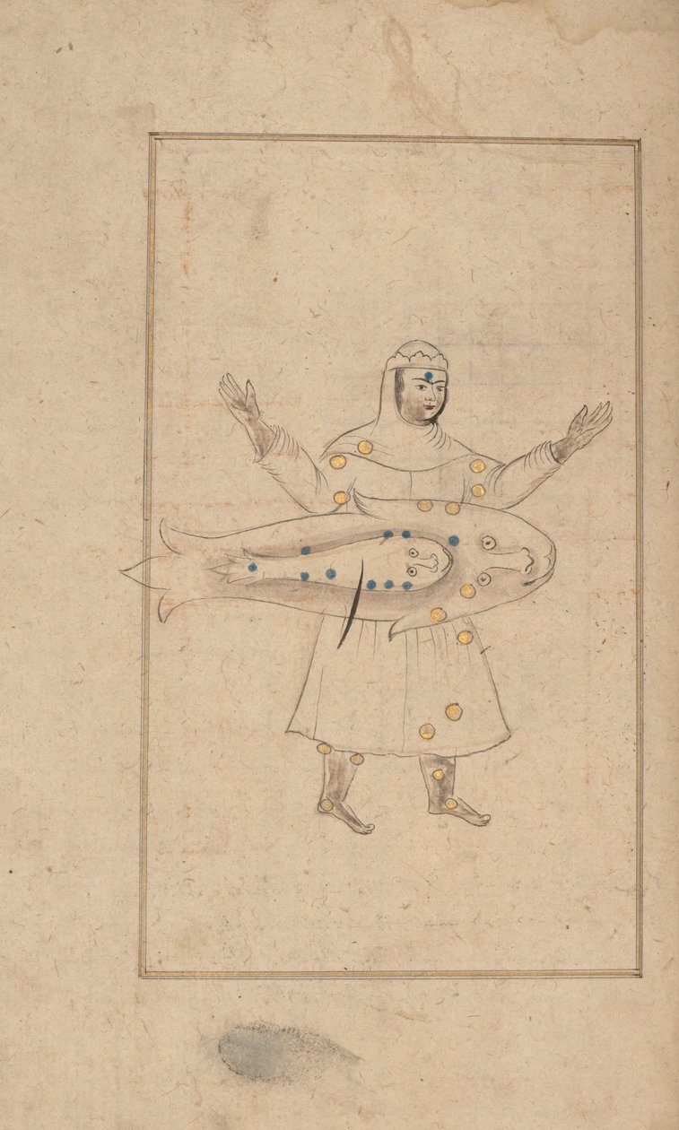 Kitab suwar al-kawakib al-thabita Libro de las imágenes de las estrellas fijas de al-Sufi, siglo XVIII de Unbekannt