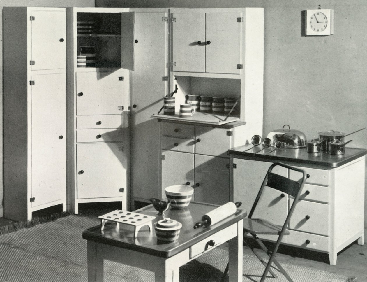 Muebles de cocina por Heals, Londres, 1937 de Unbekannt