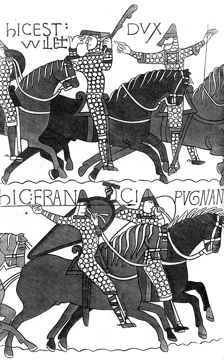 Caballeros de Duc Guillaume, c. 1070, 1849 de Unbekannt