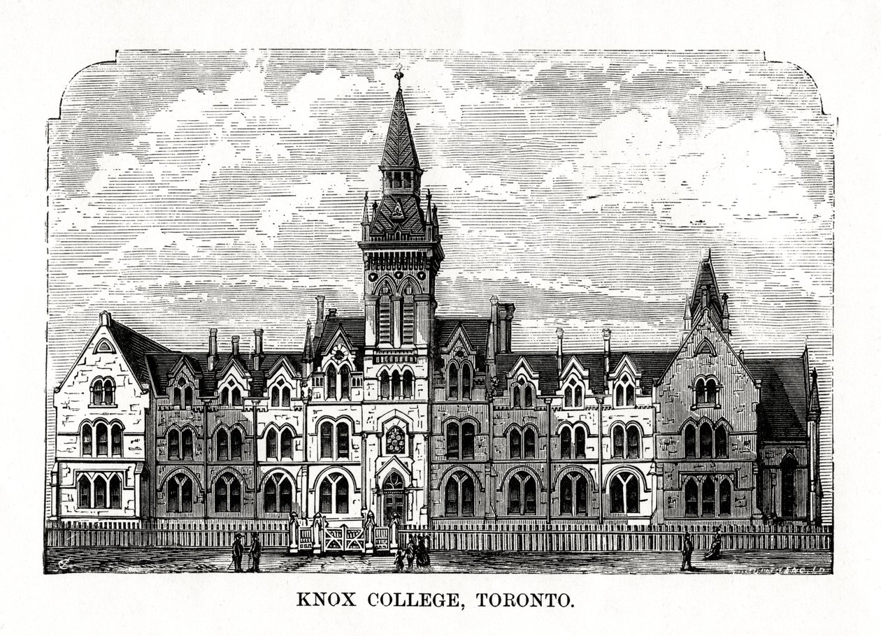 Knox College, Toronto, Ontario, Canadá, siglo XIX de Unbekannt