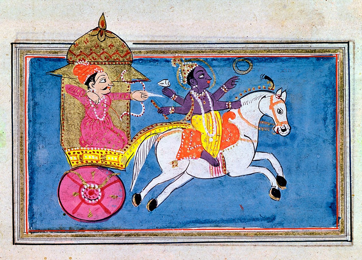 Krishna, deidad hindú, un avatar de Vishnu, siglo XVII de Unbekannt