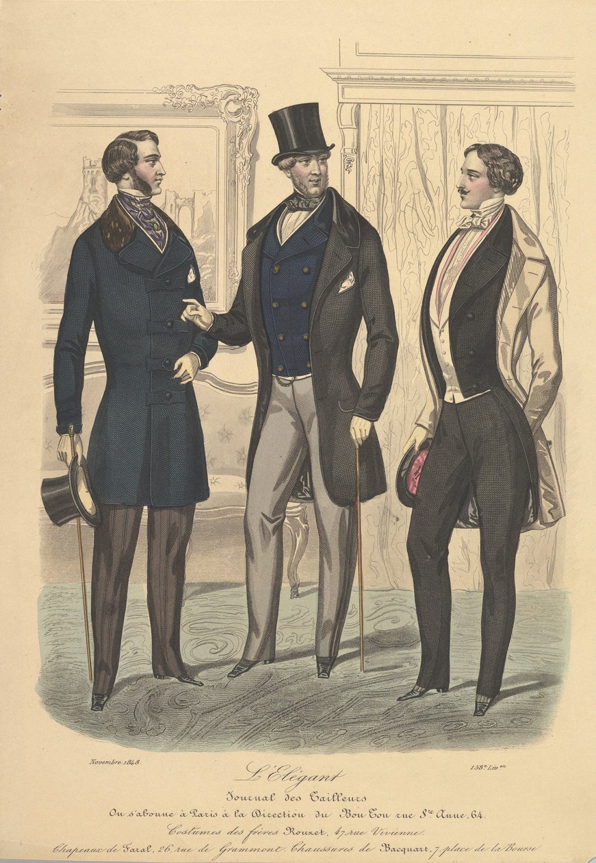 El Elegante de Journal des Tailleurs, 1848 de Unbekannt