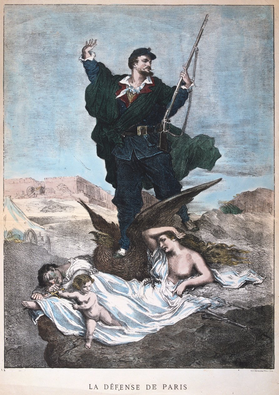 La defensa de París, Guerra Franco-Prusiana, 1870-1871 de Unbekannt
