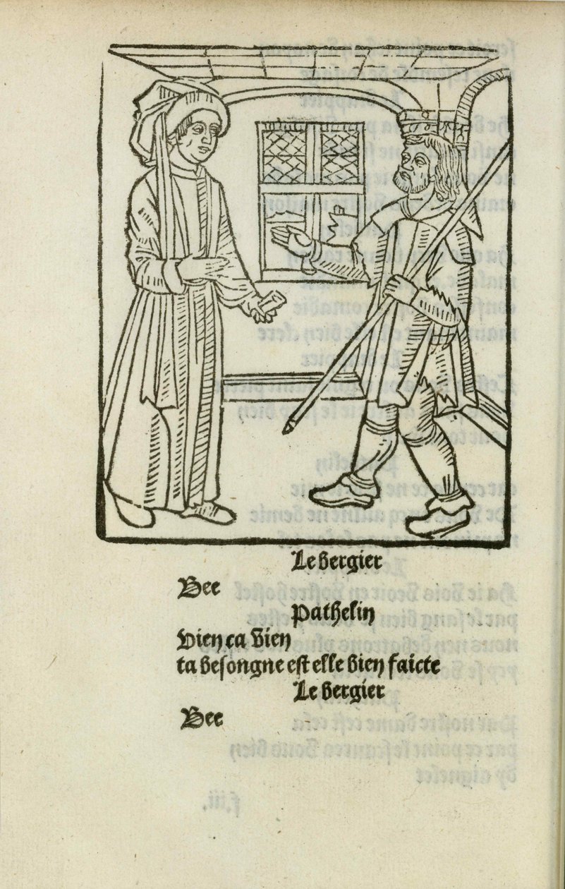La Farce de maître Pathelin, c. 1490 de Unbekannt