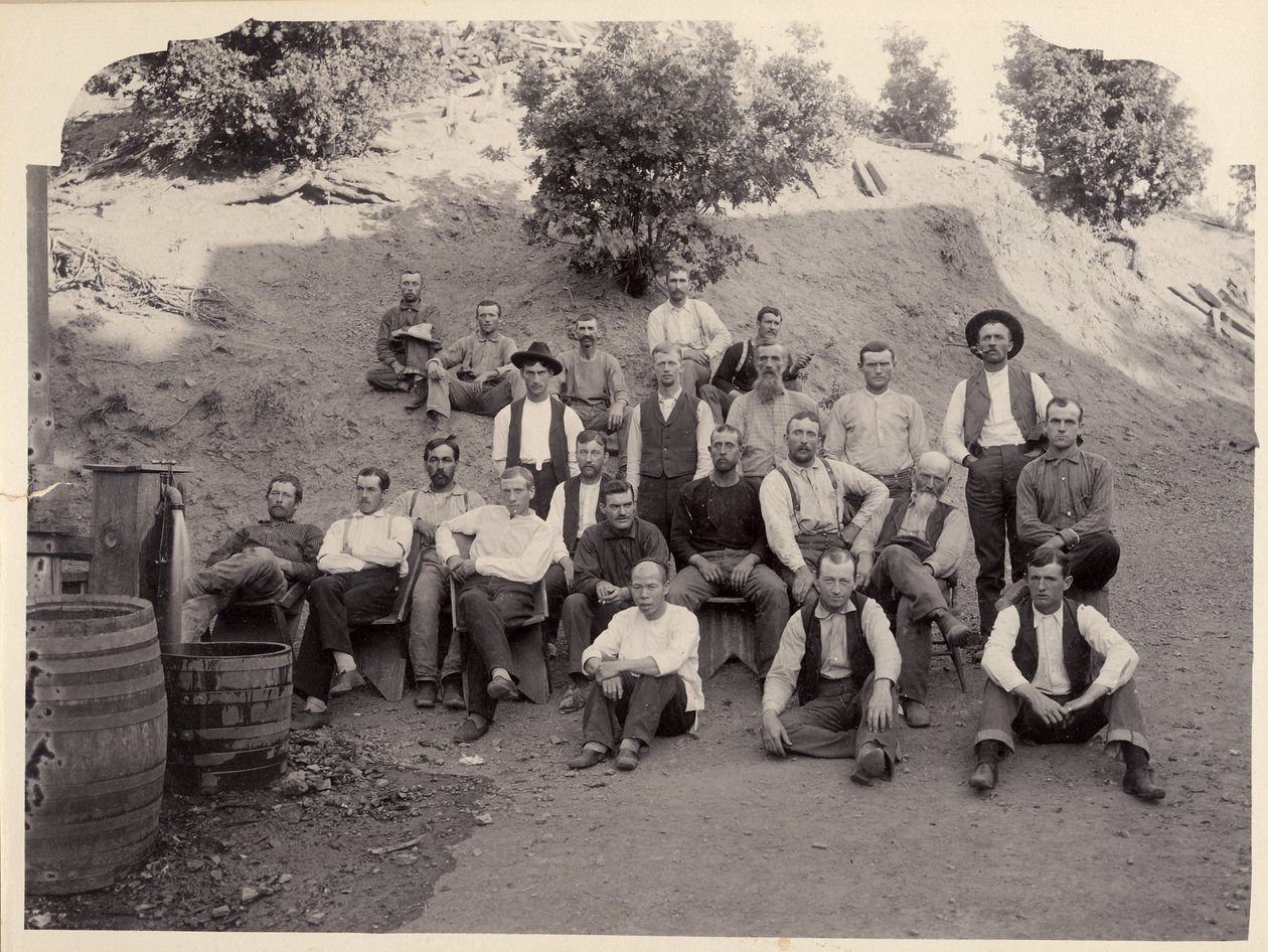 Equipo de la mina La Grange, California, 1900s de Unbekannt