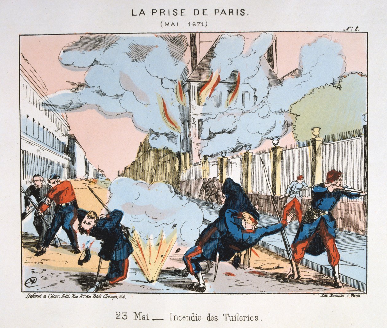 La Toma de París, 23 de mayo de 1871 de Unbekannt