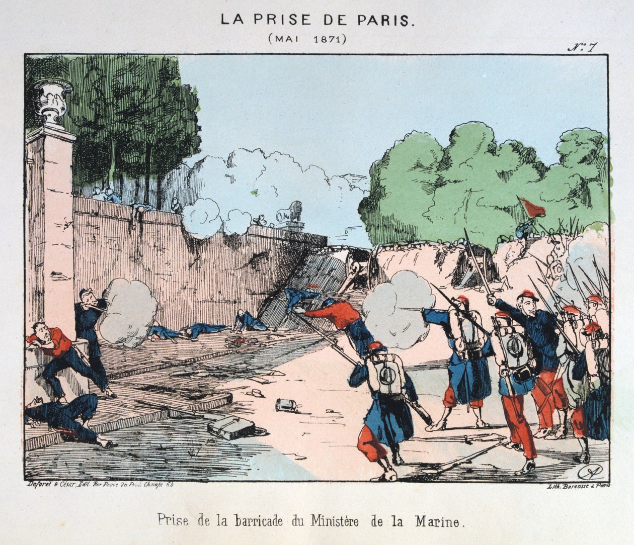 La toma de París, mayo 1871 de Unbekannt