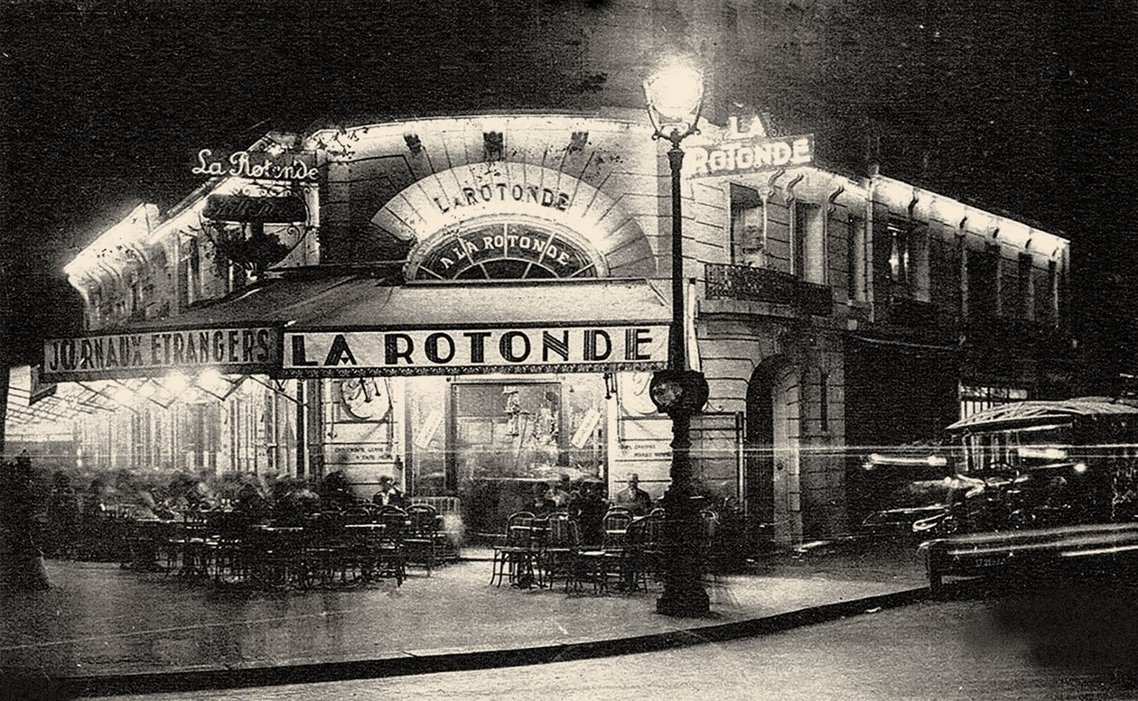 La Rotonde, Boulevard du Montparnasse, c. 1925 de Unbekannt