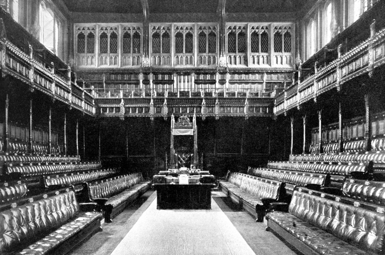 Rejilla de Damas sobre la Galería de Reporteros, Cámara de los Comunes, Westminster, Londres, c. 1905 de Unbekannt