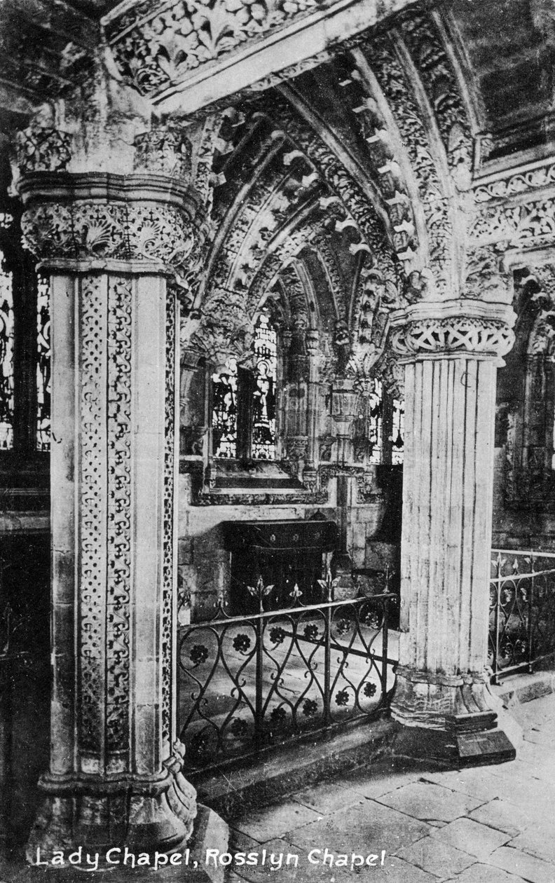 Capilla de la Dama, Capilla Rosslyn, Midlothian, Escocia, siglo XX de Unbekannt