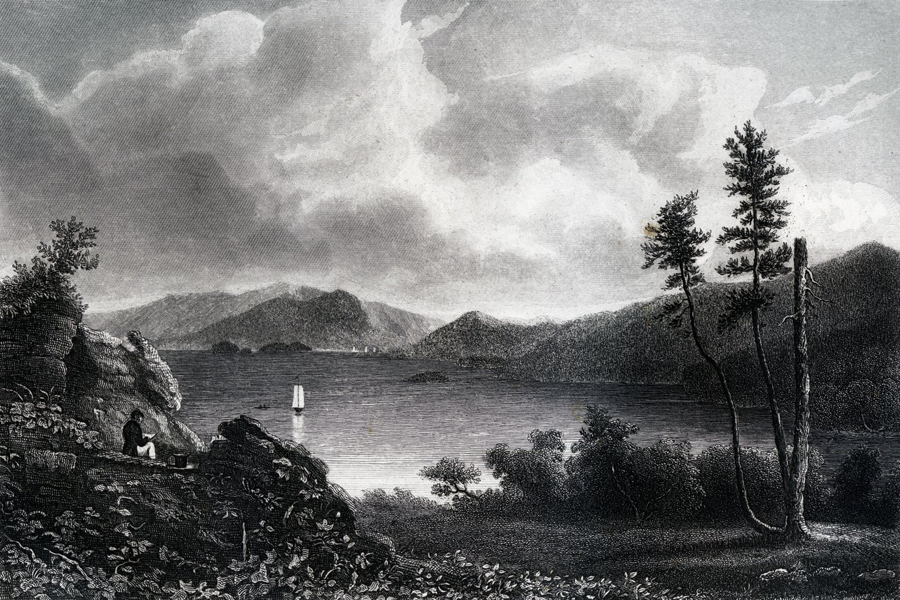 Lago George, Nueva York, 1855 de Unbekannt