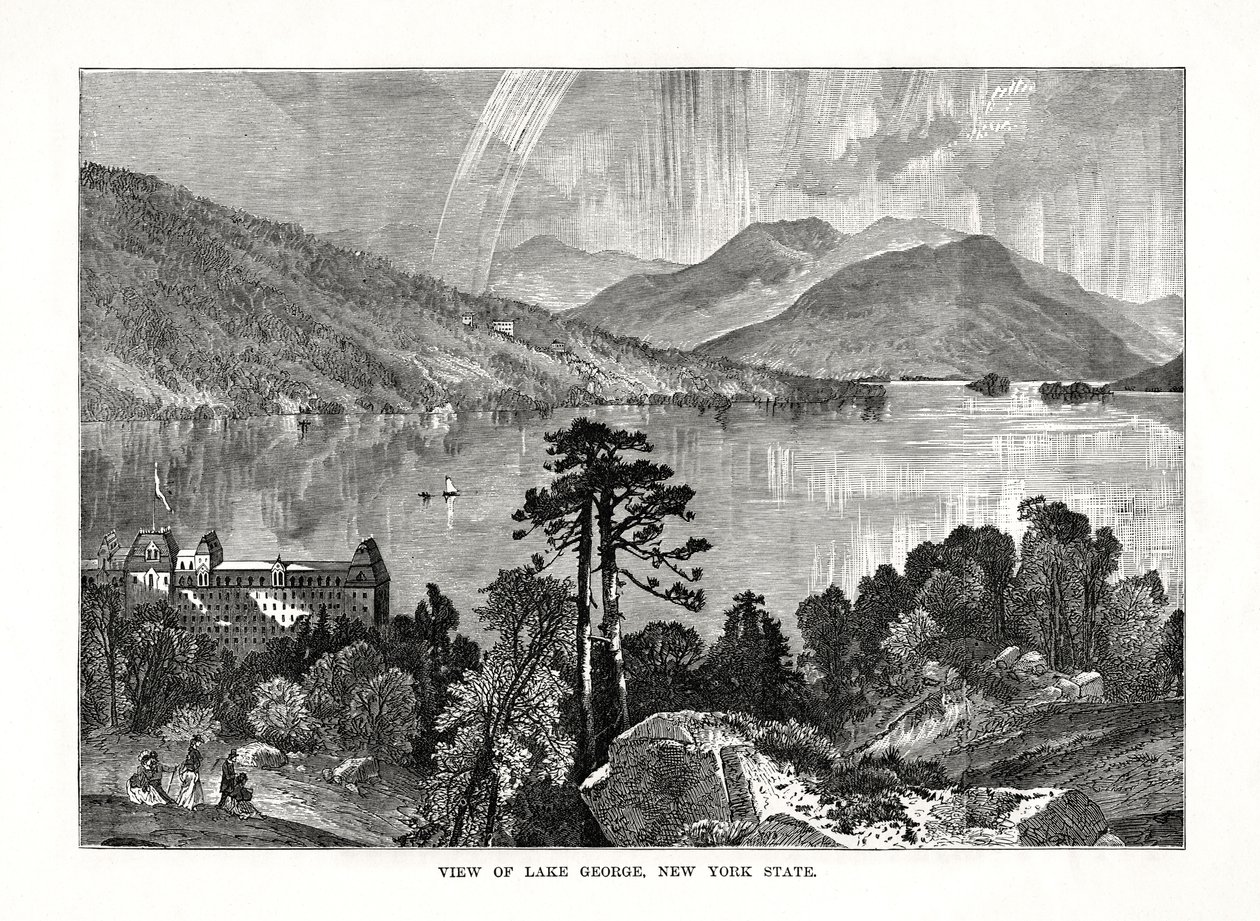 Lago George, Estado de Nueva York, EE. UU., 1877 de Unbekannt