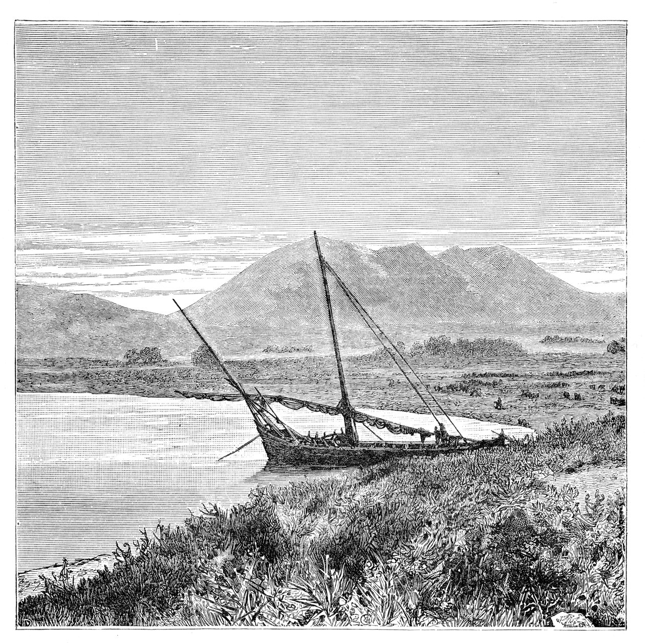 Lago Van, Bahía Tadwan y Monte Nimrud, Turquía de Unbekannt